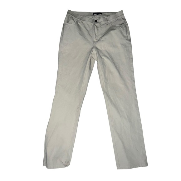 Lafayette 148 Ankle Pants 4 Tan preppy office siren - Picture 2 of 4